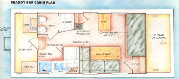 Houseboat floor plan
