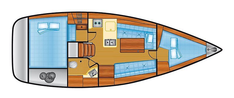 Houseboat floor plan