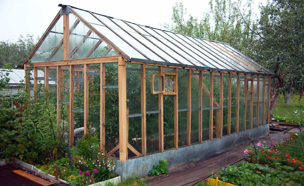 Greenhouses for growing vegetables or flowers in a volatile climate