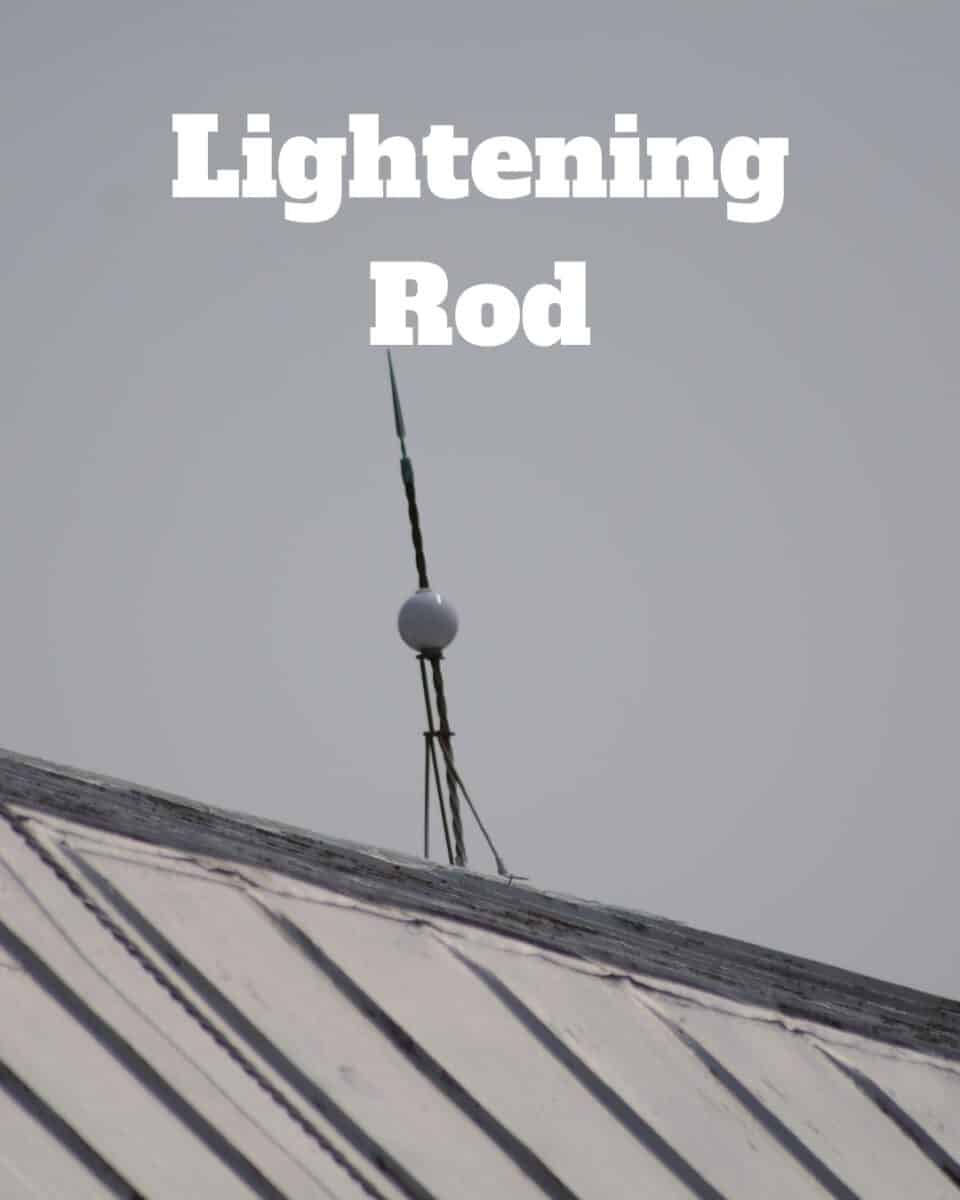 grounding with a lightening rod