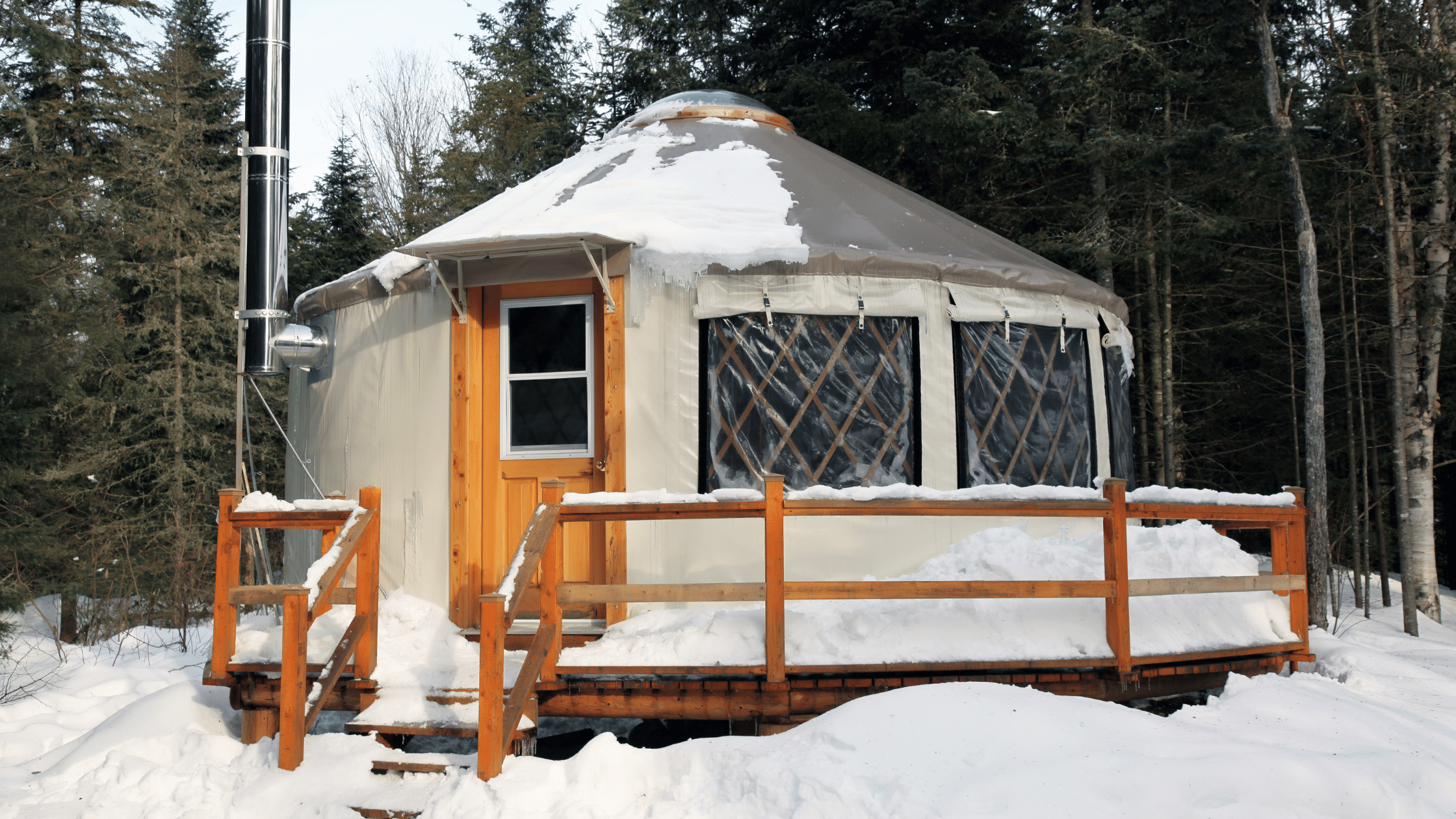 Winter Yurt
