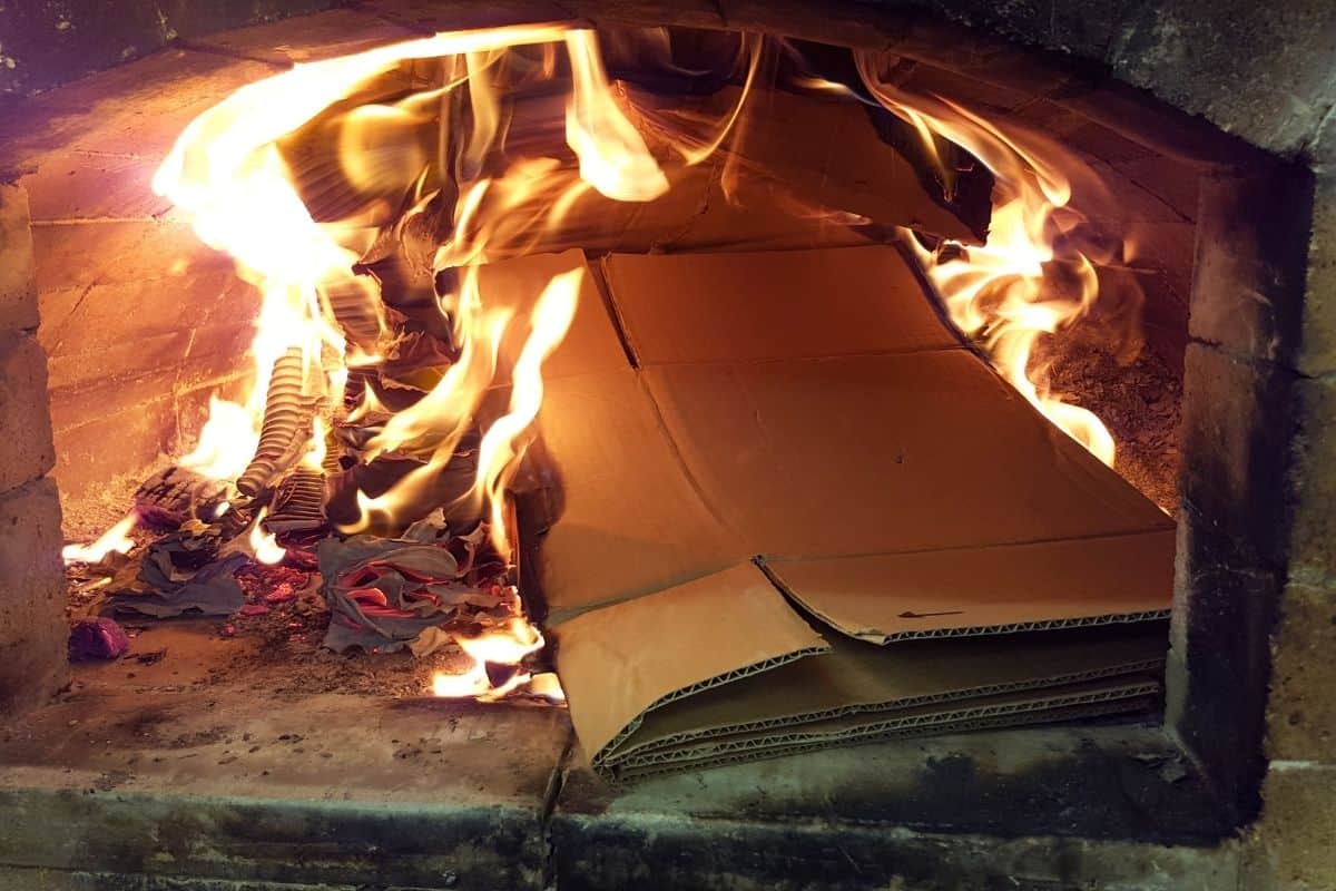 Can You Burn Cardboard in a Wood Stove