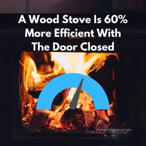 Why Does My Wood Stove Go Out When I Close the Door?
60% more efficient when it's operating with the door closed