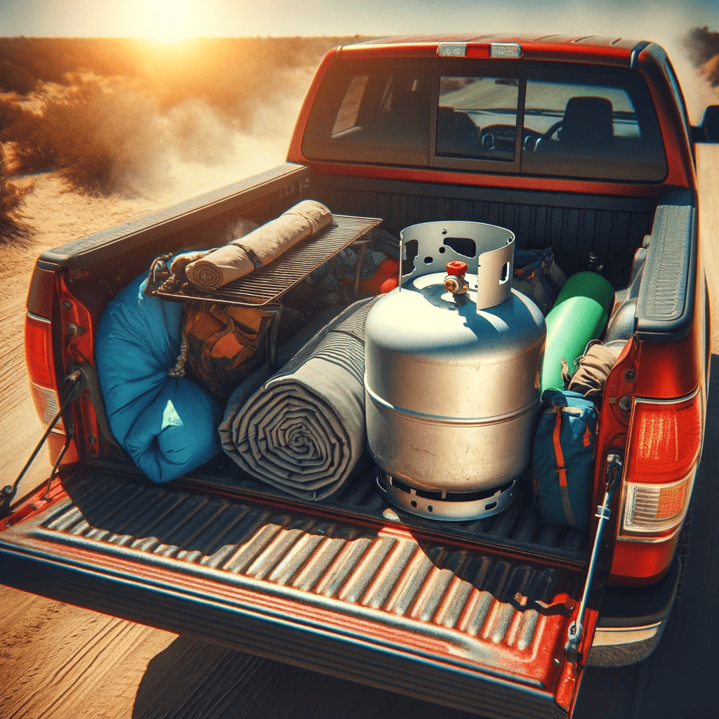 Propane tank on hot summer day